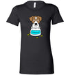 Antidepressant Jack Russell Premium Fitted Lady T-shirt