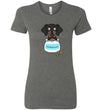Antidepressant Dachshund Premium Fitted Lady T-shirt