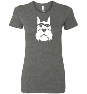 I love Schnauzer Premium Fitted Lady Tee