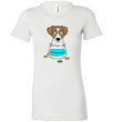 Antidepressant Jack Russell Premium Fitted Lady T-shirt