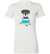 Antidepressant Schnauzer Premium Fitted Lady T-shirt