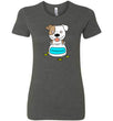 Antidepressant Staffy Premium Fitted Lady T-shirt