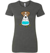 Antidepressant Jack Russell Premium Fitted Lady T-shirt
