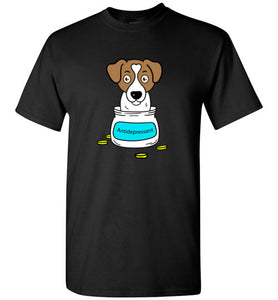 Antidepressant Jack Russell Classic Men/Unisex T-shirt