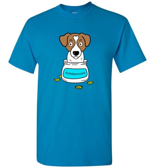 Antidepressant Jack Russell Classic Men/Unisex T-shirt