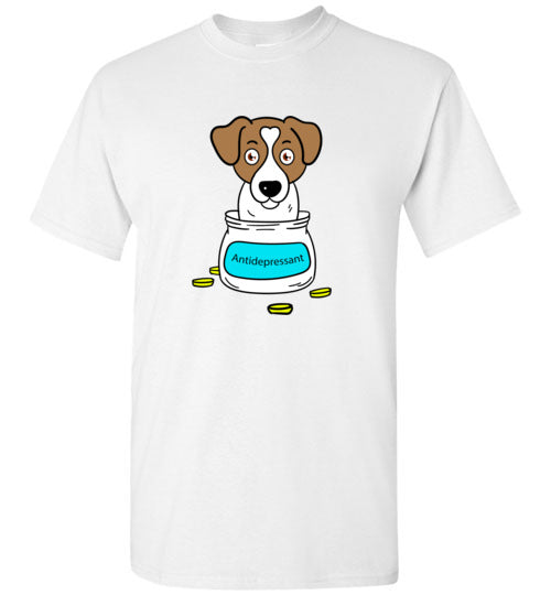 Antidepressant Jack Russell Classic Men/Unisex T-shirt