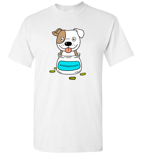 Antidepressant Staffy Classic Men/Unisex T-shirt
