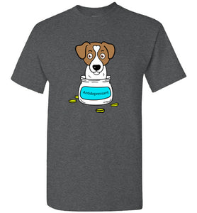 Antidepressant Jack Russell Classic Men/Unisex T-shirt
