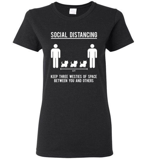 Social Distancing. Keep 3 westies of space between you and others