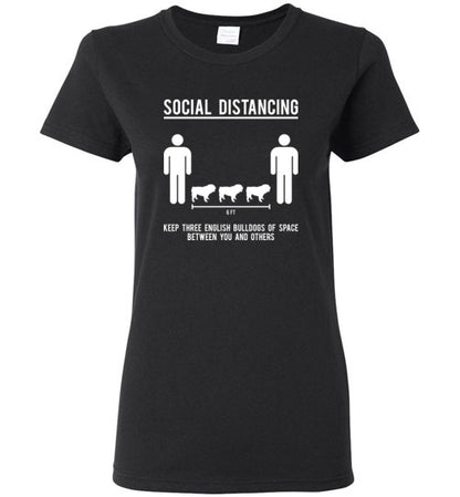 Social Distancing. Keep 3 English Bulldogs Of Space Between You And Others