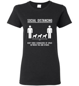 Social Distancing. Keep 3 schnauzers of space between you and others