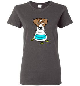 Antidepressant Jack Russell Classic Lady T-shirt
