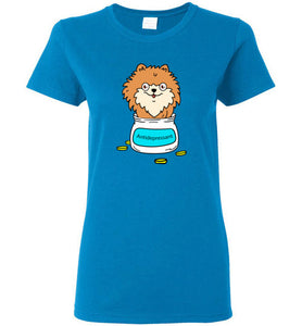 Antidepressant Pomeranian Classic Lady T-shirt