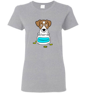 Antidepressant Jack Russell Classic Lady T-shirt