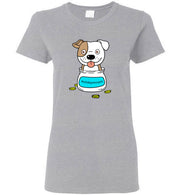 Antidepressant Staffy Classic Lady T-shirt