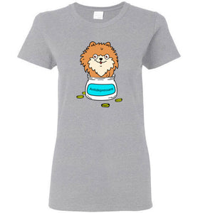 Antidepressant Pomeranian Classic Lady T-shirt