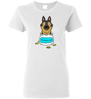 Antidepressant German Shepherd Classic Lady T-shirt