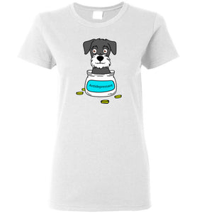 Antidepressant Schnauzer Classic Lady T-shirt