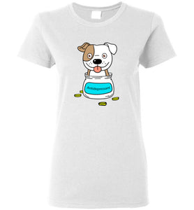 Antidepressant Staffy Classic Lady T-shirt