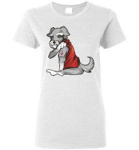 I love Mom Tattoo Schnauzer T-Shirt