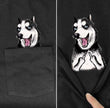 Schnauzer Dog In Pocket T-Shirt