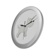 Silver Westie Unicorn Wall Clock