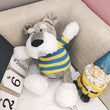 Schnauzer In Sweater Stuffed Toy