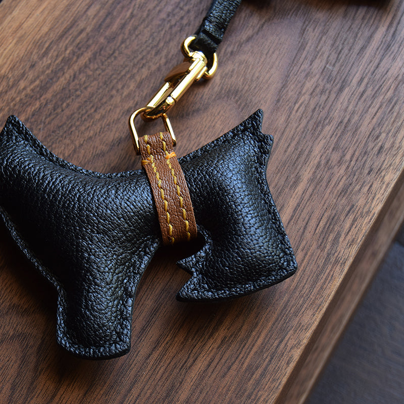 Luxury Leather Schnauzer pendant