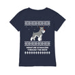 Miniature Schnauzer Through The Snow - Premium Women's T-shirt