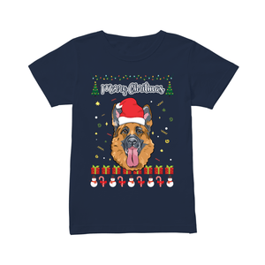 Merry Christmas German Shepherd - Women's T-shirt