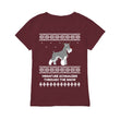 Miniature Schnauzer Through The Snow - Premium Women's T-shirt