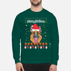 Merry Christmas German Shepherd - Unisex Sweatshirt