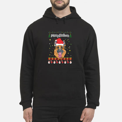 Merry Christmas German Shepherd - Unisex Hoodie