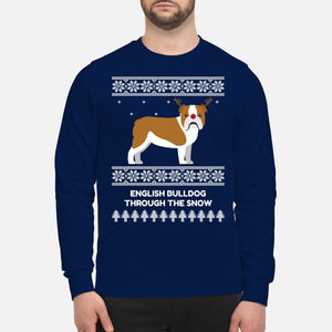 Bulldog Through The Snow - Unisex Sweatshirt