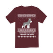 Miniature Schnauzer Through The Snow - Premium Men's T-shirt