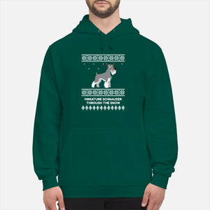 Miniature Schnauzer Through The Snow - Unisex Hoodie
