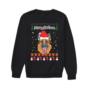 Merry Christmas German Shepherd - Unisex Sweatshirt