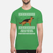 German Shepherd Through The Snow - Premium Men's T-shirt