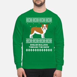 Bulldog Through The Snow - Unisex Sweatshirt
