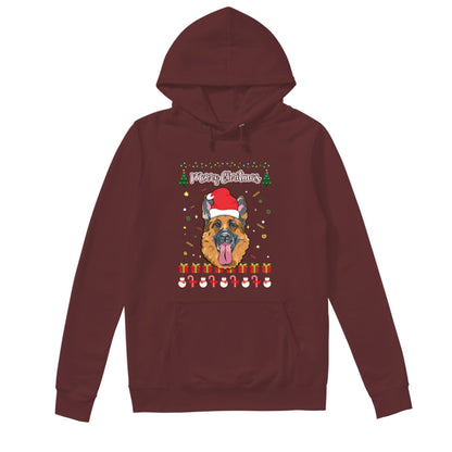 Merry Christmas German Shepherd - Unisex Hoodie