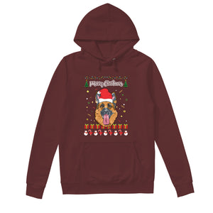 Merry Christmas German Shepherd - Unisex Hoodie