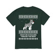 Miniature Schnauzer Through The Snow - Men's T-Shirt