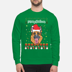 Merry Christmas German Shepherd - Unisex Sweatshirt