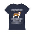 Bulldog Through The Snow - Premium Women's T-shirt