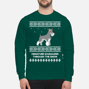 Miniature Schnauzer Through The Snow - Unisex Sweatshirt