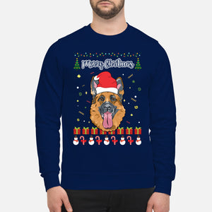 Merry Christmas German Shepherd - Unisex Sweatshirt