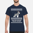 Miniature Schnauzer Through The Snow - Men's T-Shirt