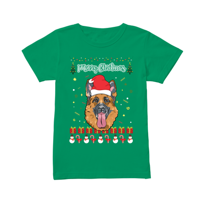 Merry Christmas German Shepherd - Women's T-shirt