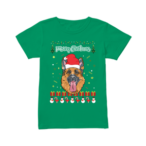 Merry Christmas German Shepherd - Women's T-shirt