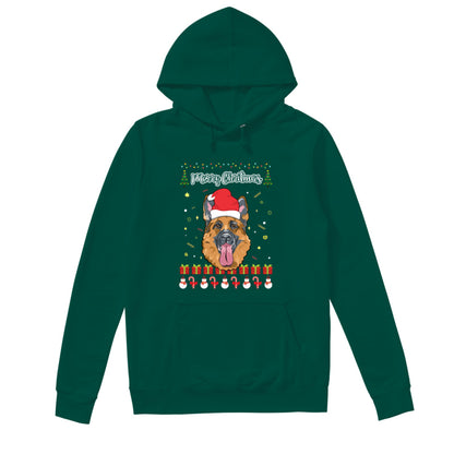Merry Christmas German Shepherd - Unisex Hoodie